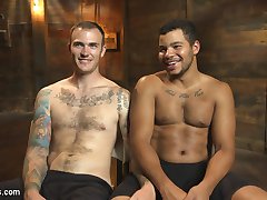 Kaden Alexander likes a little bondage and corporal with his sex, but none of the girls he meets know how to give it to him. Luckily the ruthless sex maniac Mr. Christian Wilde discovers Kaden, and knows exactly what he needs. Kaden is tied against a pillar so Christian can easily beat him mercilessly. Once Mr. Wilde grows tired of using his fists, he unleashes the electrified wrath of the zapper across Kaden's body. Kaden is then flogged on top of a lazy Susan so Christian can effectively flog every part of his hard body. The extreme corporal is exactly what Kaden desired and he is more than ready to fuck. Mr. Wilde suspends him in front of a pillar, and destroys Kaden's tight hole with his huge cock. A satisfied Kaden is freed from his suspension so he can take all Christian's hot cum in his mouth. Christian's hard cock, and ruthless fists is just what Kaden needed to blow his load all over his battered body. Kaden Alexander likes a little bondage and corporal with his sex, but none of the girls he meets know how to give it to him. Luckily the ruthless sex maniac Mr. Christian Wilde discovers Kaden, and knows exactly what he needs. Kaden is tied against a pillar so Christian can easily beat him mercilessly. Once Mr. Wilde grows tired of using his fists, he unleashes the electrified wrath of the zapper across Kaden's body. Kaden is then flogged on top of a lazy Susan so Christian can effectively flog every part of his hard body. The extreme corporal is exactly what Kaden desired and he is more than ready to fuck. Mr. Wilde suspends him in front of a pillar, and destroys Kaden's tight hole with his huge cock. A satisfied Kaden is freed from his suspension so he can take all Christian's hot cum in his mouth. Christian's hard cock, and ruthless fists is just what Kaden needed to blow his load all over his battered body.