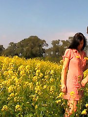 This brunette teen is sweet and innocent like the flowers in this field. However, has some...
