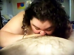 SSBBW gross shit neighbor is actually a skillful cocksucker