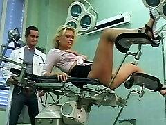 Beautiful blonde fucked by the family doctor's big man meat