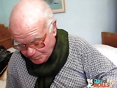 Stunning caregiver Sarah Star fucked by cunning old grandpa Mireck