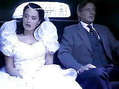 The Slutty Bride Tears Up Pokes Her Stepfather in the Limousine That Is Accompanying Her to the Altar