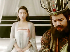 Chinese Girl with big beautiful funbags deep throats a giant dick very deep and fucks doggy style with cum