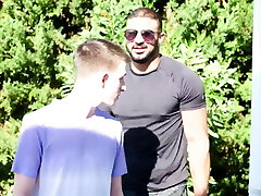 bedtime barefuck between hairy man and twink