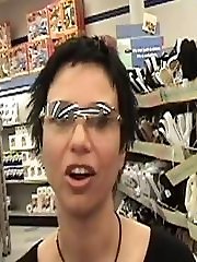 We found this MILF slut out shopping, she was horny and ready to go back to the pad and fuck....