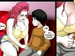 Milftoon toon. Mom Is Horny And Can't Resist StepSon