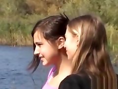 Two 18yo chicks naked by the sea Two 18yo chicks naked by the sea