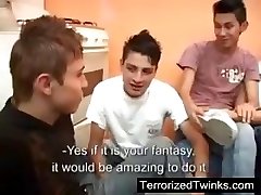 Twinks having rough sex
