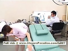 Akiho Yoshizawa Sexy Asian nurse enjoys taunting the medic
