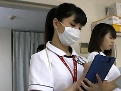 Having fun with Japanese nurse