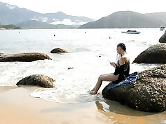 горячая латиноамериканка любительница из бразилии луара амарал подцепила на пляже и занялась сексом