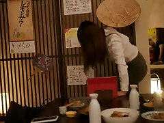 Cute OL Japanese girl with ginormous boobs and hefty butts cheating with her yam-sized dick workmate in the office