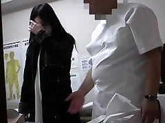 A fresh Japanese is fucked by a medical stud in this massage voyeur porn video