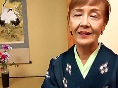 Japanese 70years old granny banged
