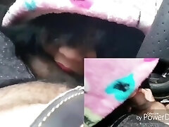 Asian wife desired a quicky in car but get more than she bargain for