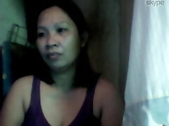 pretty filipina mother showing me her lovely tits on cam on skype