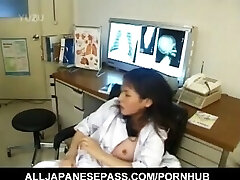 Japanese AV Model nurse is ravaged oral and in vulva by doctor