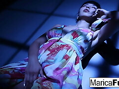 Japanese Pornstar Marica gets bare