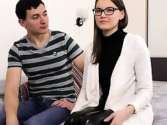 Hot virgin in latex trousers Sasha Uralmasha undresses