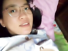 Asian girl stay alone at home 311