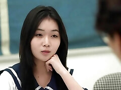 Skinny Asian young girl with small milk cans and tight pussy