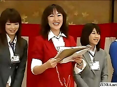 Bottomless no underpants Japanese employees play sex games