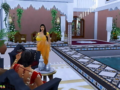 Hindi Version - G/g aunty Manju strap-on fuck Lakshmi - Wickedwhims