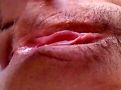 My Candy J - Extreme Close-up Clitoris! Eating Amazing Young Furry Squirting Pussy. 8 Min