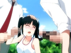 Compilation of brunettes with huge tits and threeway.