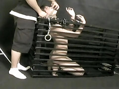 Asian brunette gets teased and stimulated during bondage