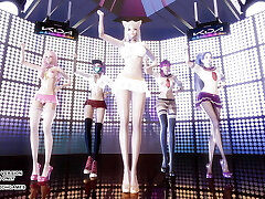 MMD Badkiz - Come Closer Killer Kpop Dance Ahri Akali Seraphine Kaisa Evelynn League Of Legends KDA