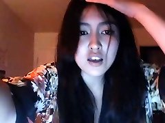 asian demonstrating off her body on web cam