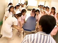 Chinese nurses in a hot gangbang