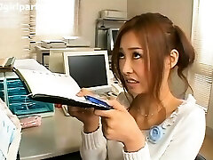 Japan Office Lady Gets Jizz On Her Face