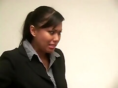 Asian Office Sluts-Lesbian Mika Lure Avena, Caught By Boss For 3some