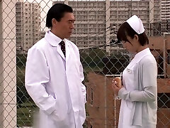 Horny Japanese girl in Fabulous Nurse, Handjob JAV sequence