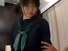 Horny Japanese superslut Hina Komatsu in Amazing Interracial, Fingering JAV clip