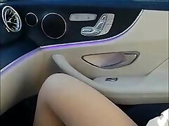 Korean girl rubbing her coochie