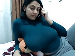 Desi big tits milf webcam show
