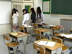 Japanese school from hell with extreme pussy-smothering Subtitled