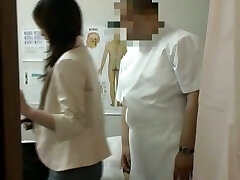 Japanese massaged and required to stretched pleasure button on spy cam