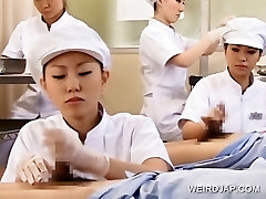 Japanese nurse working hairy fuckpole