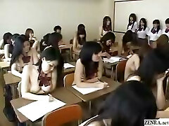 Nude in school Chinese schoolgirls under observation