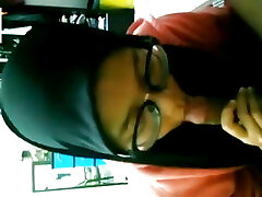 Hijab blowjob