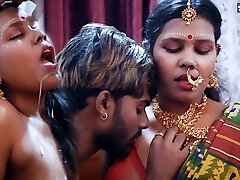 Tamil wifey very 1st Suhagraat with her Massive Cock husband and Cum Swallowing after Rough Fucky-fucky ( Hindi Audio )