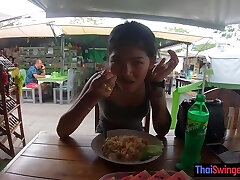 Real amateur Thai teen hottie torn up after lunch by her temporary boyfriend