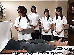 Subtitled CFNM Japanese penis health medical center seminar