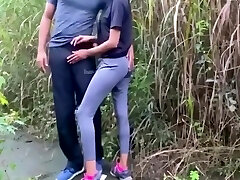 Highly Risky Public Shag With A Beautiful Girl At Jogging Park