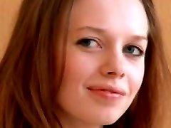 Skinny super teenager naked on the floor