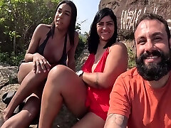 Fode Cast - A Trans Baianinha Venho Pra Fuder Na Praia Ao Ar Livre Com O Casal Mattos 23 Minute - Sofia Surfistinha, Nicoly Mattos And Lukas Zaad